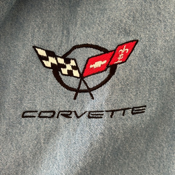 Corvette Denim Button Down Shirt - Picture 2 of 4